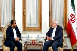 دیدار سخنگوی جنبش انصارالله یمن با ظریف 