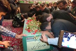 مراسم تشییع پیکر شهید مدافع حرم لشکر فاطمیون برگزار شد