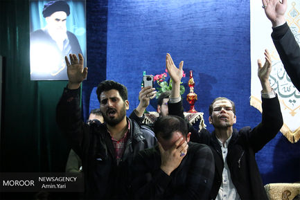 وداع با پیکر شهید مدافع حرم میثم نظری