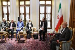 دیدار اعضای هیأت پارلمانی سوریه با رئیس مجلس