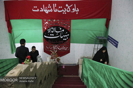 شب بیست و یکم ماه مبارک رمضان در جوار شهدای مدافع حرم اهواز