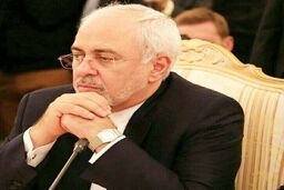 حضور محمدجواد ظریف در مراسم تدفین جلال طالبانی