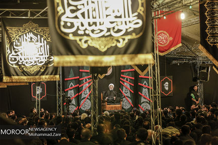 مراسم عزاداری شب عاشورای حسینی در هییت هنر