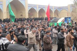 قدمگاه امام رضا(ع) بافران میزبان عزاداران خورشید ولایت