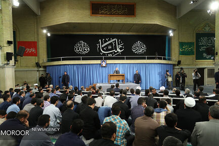 مراسم سوگواری امام علی (ع) با حضور مقام معظم رهبری