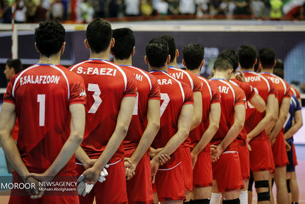 دیدار تیم های والیبال ایران و آرژانتین