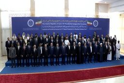 عکس یادگاری مقامات خارجی در مراسم تحلیف
