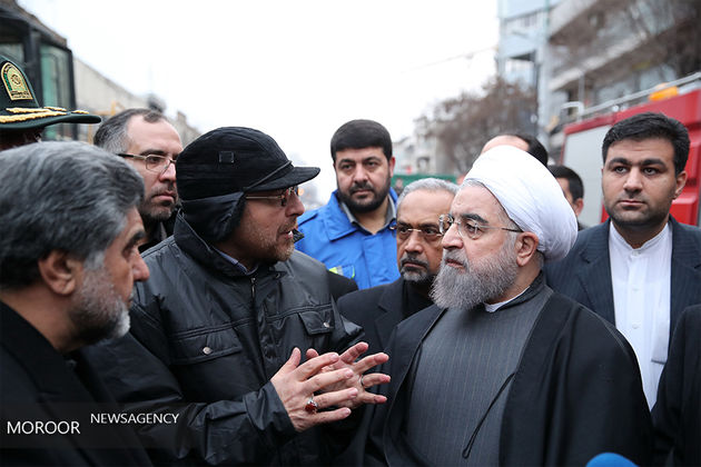 ارائه گزارش تصویری شهردار تهران از فاجعه پلاسکو