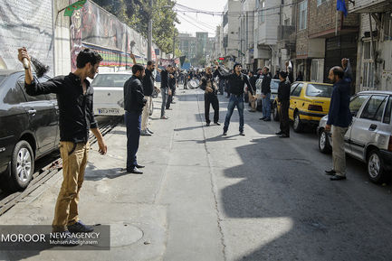 مراسم عزاداری عاشورای حسینی در محله هنگام