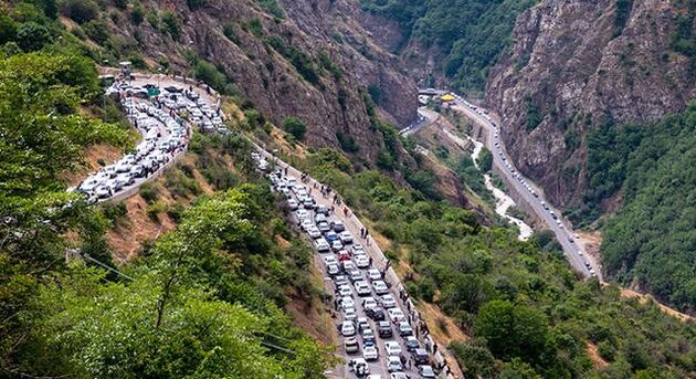 ترافیک در محورهای مازندران