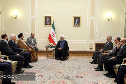 دیدار سید عمار حکیم با حسن روحانی
