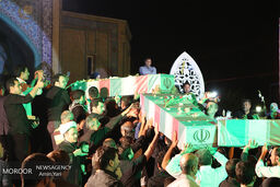 آغاز مراسم تشییع پیکر ۱۳۵ شهید گمنام دوران دفاع مقدس