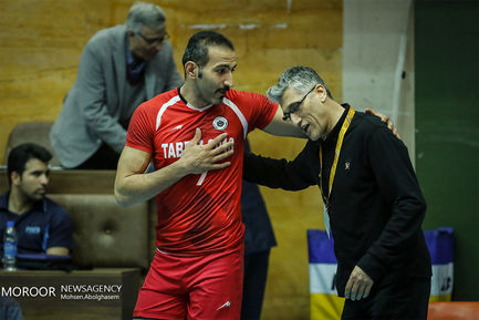 دیدار تیم های والیبال بانک سرمایه و شهرداری تبریز