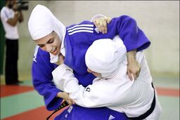 مربی ترکمنستانی جودو بانوان در راه ایران