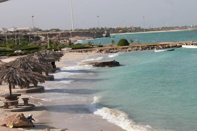 جزیره دیدنی کیش در شب