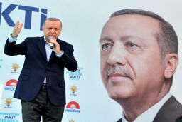 اردوغان پس از پیروزی اش سخنرانی کرد