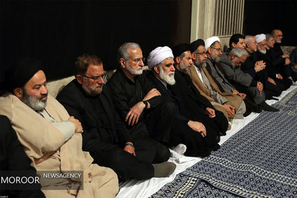 مراسم عزاداری شب عاشورای حسینی با حضور مقام معظم رهبری