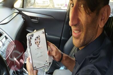 بیرانوند تندیس نقره‌ ای دومین بازیکن سال ۲۰۱۹ را دریافت کرد