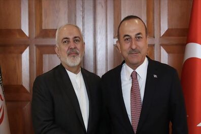 دیدار ظریف با وزیر خارجه ترکیه دیدار کرد