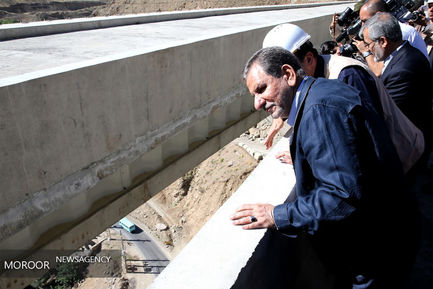 بازدید معاون اول رییس جمهور از روند پیشرفت آزاد راه تهران ـ شمال