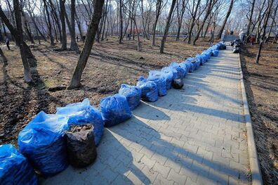 آلوده‌ترین شهر روسیه تمیز شد +عکس