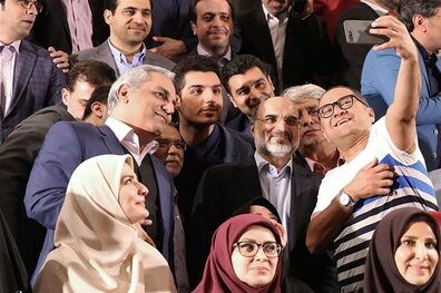 سلفی رامبد جوان با رئیس رسانه ملی + عکس