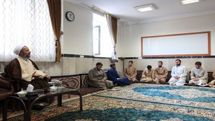 مراسم عمامه گذاری جمعی از طلاب مدرسه علمیه حضرت بقیه الله(عج)
