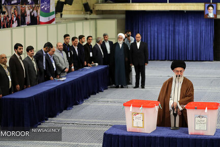 شرکت مقام معظم رهبری در انتخابات