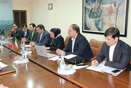 دیدار رئیس کل بیمه مرکزی و هیات همراه با معاون وزیر زیر ساختهای انرژی و منابع طبیعی ارمنستان

