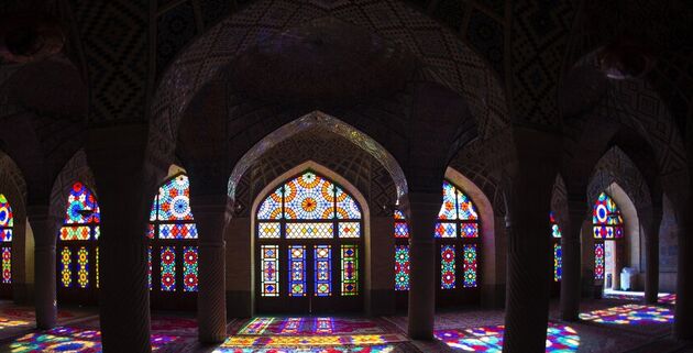 عکس/ تلفیق رنگ‌ها در مسجد نصیر الملک
