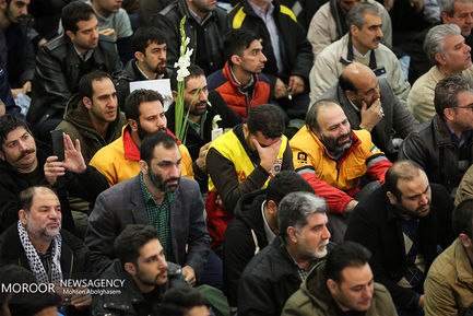 اقامه نماز و تشییع پیکر شهیدان آتش نشان در مصلی تهران(2)